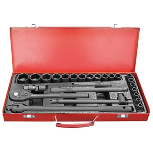 Juego de Herramientas de Reparación de Automóviles de 26 Piezas, 1/4'', de Alta Resistencia, con Llave de Trinquete, Barra de Extensión, Llave de Impacto, Herramientas de Impacto, Directo de Fábrica - Product Image 1