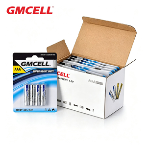 GMCELL Piles à usage intensif R03P Piles 1.5v um4 r03p taille aaa piles à cellules sèches zinc carbone AAA piles - Product Image 1