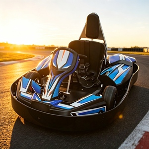 Kart <span class=keywords><strong>électrique</strong></span> de qualité supérieure pour enfants avec design anti-collision, kart pour adultes pour le plaisir familial en plein air entre parents et enfants - Product Image 3
