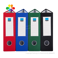 Classeur de documents au design populaire, classeur en plastique, impression colorée, couverture rigide en PVC, papeterie à vendre