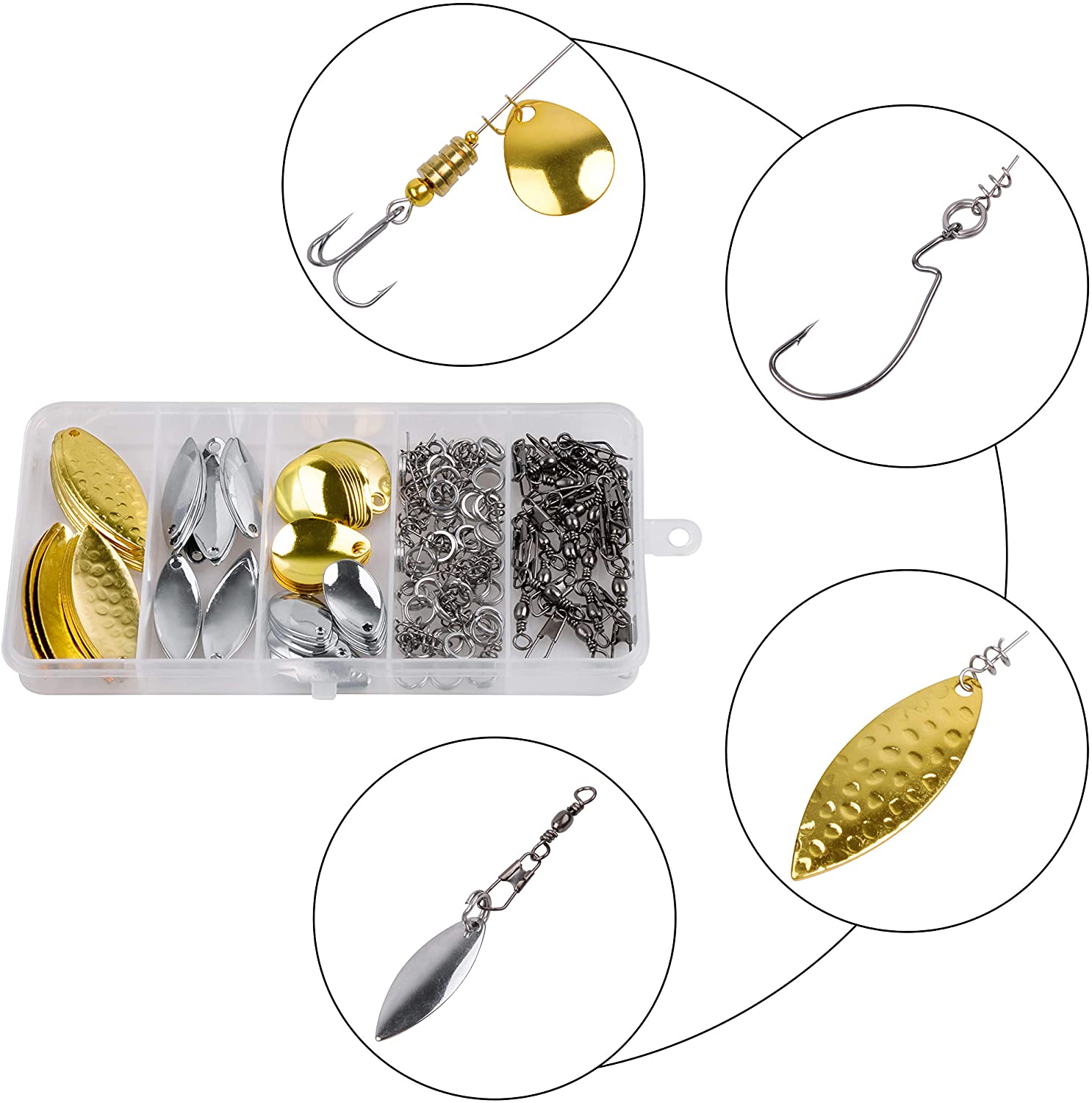 DIY Fishing Lures - Spinner Blade Kit for Bass & Walleye DIY Fishing Lures - Spinner Blade Kit for Bass & Walleye