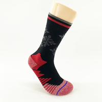 Chaussettes de sport de basketball personnalisées pour hommes - Compression sportive mi-épaisse pour adultes, respirantes, absorbant la transpiration, avec revers rembourré