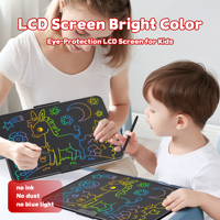 Tablette d'écriture LCD rechargeable pour enfants de 22 pouces, tableau de dessin effaçable, bloc-notes numérique graphique rechargeable pour enfants, livraison gratuite