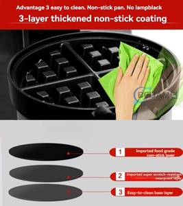 <span class=keywords><strong>Forno</strong></span> Elettrico Rotante per Waffle (Modello a Griglia Piccola) - Product Image 3