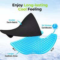 Échantillon de soutien, vente en gros, coussin de siège en mousse à mémoire de forme améliorée avec gel anti-pression, personnalisé, nouveau design