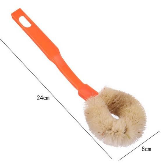 Cepillo de olla de fibra de cáñamo