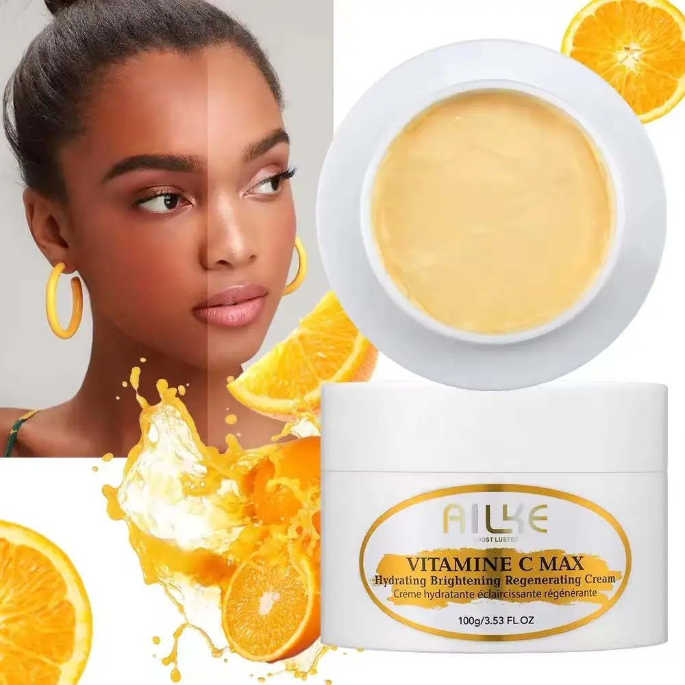 Private Label Vitamin C&E Max Face & Body Cream Moisturizing Anti-Aging Brightening Firming Cream for Black Women's Skin