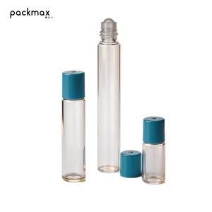 Botellas de Vidrio Delgadas con Rodillo de 3ml/5ml/10ml – Recargables para Muestras de Perfume y Aplicador de Masaje con Aceites Esenciales - Product Image 1