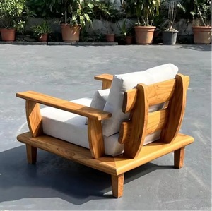 Garden Patio Hotel Sectional L Shape Outdoor Luxury Outdoor Garden Patio Furniture Teak Set for Resort Hotels - Product Image 6