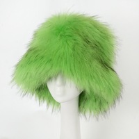 Chapeaux d'hiver en fausse fourrure moelleuse, chapeau en fourrure pour femmes, chapeau en peluche pour l'automne et l'hiver