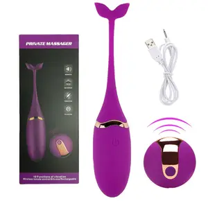 Charging wireless remote control tadpoles small whale tail jump egg vibration female sex masturbation equipment ball