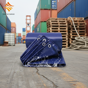 Lona Impermeable de PVC Tejido, Resistente a la Abrasión y al Desgarro, para Carga Pesada, para Cubrir Palés de Camiones - Product Image 1