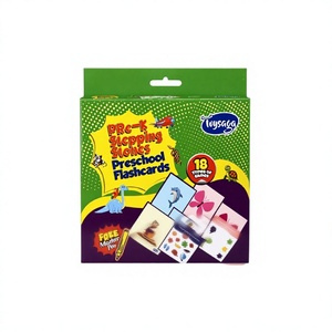 Tarjetas Educativas PreK Stepping Stones para Niños, 60 Tarjetas de Papel, 18 Juegos Divertidos de Aprendizaje, Marcador Gratis, Toysaga - Product Image 1