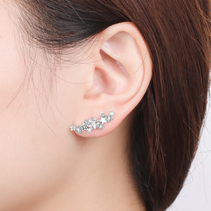 ต่างหูแบบติดหูทรงพู่ "Starry Night" สีขาวทองแดง ขายดี ดีไซน์สองแบบ โดดเด่นและหรูหรา - Product Image 6