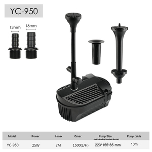 <span class=keywords><strong>Kit</strong></span> de <span class=keywords><strong>pompe</strong></span> de fontaine de cascade de jardin de pompes de filtre de bassin d'eau submersible avec la buse de fontaine Bomba Agua Fuente Sumergible - Product Image 4