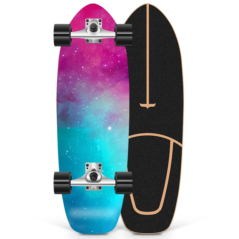 Hete Verkoop 30 Inch 4 Pu Wielen Lange Skateboard Surf Skateboard Met Hoge Kwaliteit Skateboard Voor Buitensporten