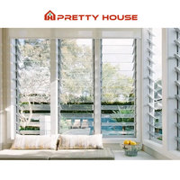 Volets en verre Prettyhouse Residence, volets en aluminium pivotants, étanches, résistants au vent, volets en verre à persiennes
