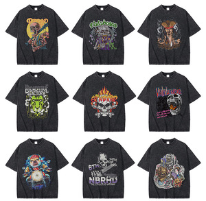 Camisetas de Alta Calidad con Lavado Ácido para Hombre, Estilo Retro Vintage, Algodón Premium de 260g para Moda Urbana - Product Image 5