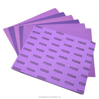 Papier abrasif en oxyde d'aluminium de haute qualité, feuilles de papier abrasif, papier abrasif imperméable pour le meulage et le polissage