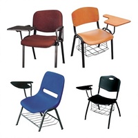 Chaise de bureau moderne avec tablette d'écriture, chaise confortable pour étudiants avec bloc-notes intégré