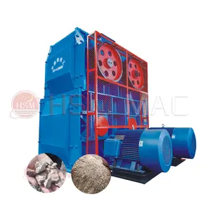 Low Cost Two Stage Hammer Hot Sale Rock Crushing Machine Stone Ore Charcoal Teeth Roll Four Roller Crusher