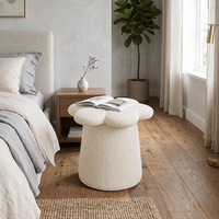 Bangku Ottoman Lembut Bentuk Jamur Chenille yang Dapat Disesuaikan, Pouf Kain, Sandaran Kaki, Cocok untuk Sofa, Ruang Tamu, Kamar Tidur, Sekolah, Rumah Modern