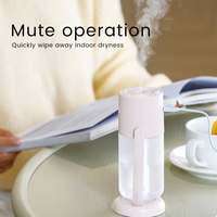 IMYCOO Lampu Warna-warni Portabel Laris Manis, Humidifier Mobil Ultrasonik LED, Logo Kustom, Humidifier Mini USB Pribadi untuk Kamar Tidur