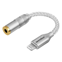 Adaptador hembra a macho de 3,5 MM recubierto de PVC profesional para conector de auriculares Apple para teléfono móvil tableta auriculares de coche con Cable auxiliar