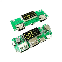 LED Dual USB 5V 2.4A Micro/Type-C USB Mobile Power Bank 18650 Module de charge Batterie Lithium Chargeur Board Circuit Protection Chipwelldone