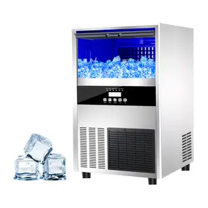 Machine à glaçons autoportante restaurant commercial bar boisson froide 40kg/24h 110/220V machine à glace cube