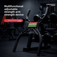 Équipement d'entraînement physique pour la maison, appareil de musculation des bras multifonctionnel réglable à ressort, poignée antidérapante
