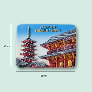 <span class=keywords><strong>Asia</strong></span> City Japón refrigerador imán viaje recuerdo resina magnética fabricante al por mayor punto hecho a mano creativo - Product Image 5