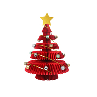 Arbre de Noël en carton écologique personnalisé, pliable en 3D, réutilisable, gain de place, pour intérieur et extérieur, pour Thanksgiving et les fêtes