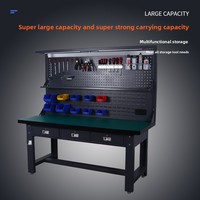 Nouvelle table de travail moderne en acier laminé à froid, électrostatique et antistatique, robuste, pour atelier, réparation, assemblage, installation et laboratoire
