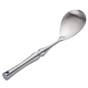 Juego de utensilios de cocina de acero inoxidable 304, espátula de cintura delgada y espesada, colador, cucharón, utensilios de cocina antideslizantes y antiescaldantes - Product Image 5