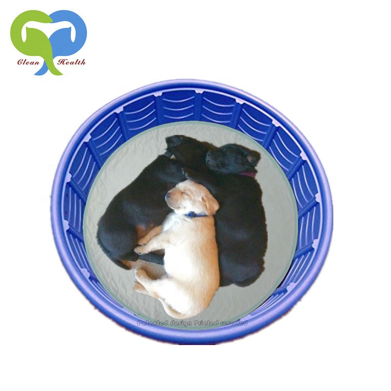 60 см круговой Форма круглый многоразовые pee pad быстро поглощающие Собака Pad Водонепроницаемый машинная стирка стеганые pet pad