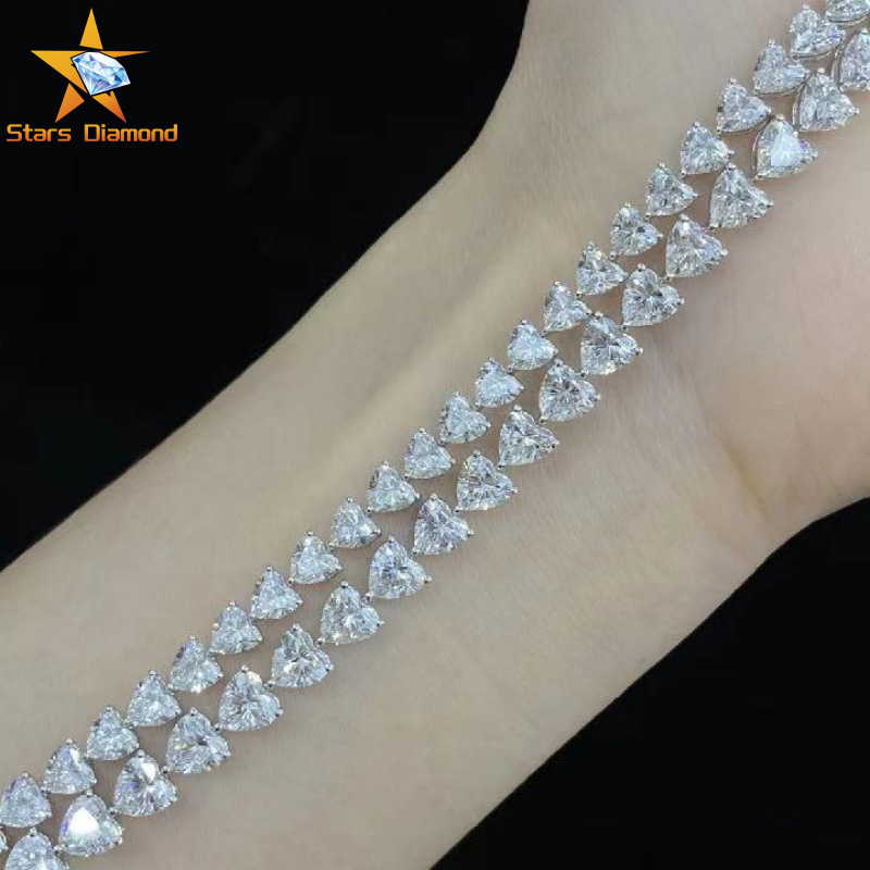 tennis bracelet lab grown diamond 14k gold