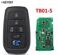 Control remoto universal KEYDIY KD TB 8A inteligente para coche, reemplazo de llave de proximidad TB01 TB02 TB06 TB36 TB42 al por mayor