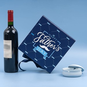 Boîte cadeau pour <span class=keywords><strong>la</strong></span> fête des pères en gros avec ruban en satin, boîte cadeau pliable avec fermeture magnétique, emballage en boîte en papier - Product Image 2