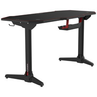 Bureau de bureau de jeu de course d'ordinateur Oem de haute qualité, Table de jeu de café d'internet Pc avec éclairage rvb