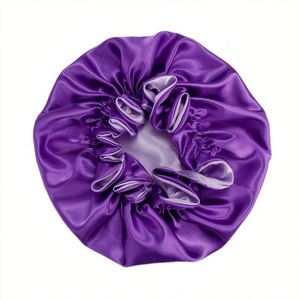 Venta al por mayor de fábrica: Set de gorros de satén Mommy Me para mujer y bebé, niños pequeños, con logo personalizado, gorros para dormir, regalo promocional - Product Image 3