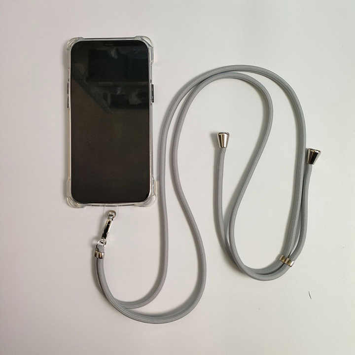 Cordino Per Cellulare Universale - 2 Pezzi, Tracolla Regolabile 150 Cm, Nero E Grigio - Foto 8