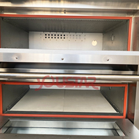 Four à sole électrique de luxe pour boulangerie commerciale avec corps en acier inoxydable et 12 fonctions de mémoire pour la cuisson du pain, des gâteaux et des pizzas