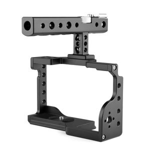 Support de montage de caméra professionnel de haute qualité PULUZ plate-forme de stabilisateur de Cage de caméra vidéo avec poignée pour <span class=keywords><strong>Sony</strong></span> <span class=keywords><strong>A6600</strong></span> / ILCE-6600 - Product Image 5