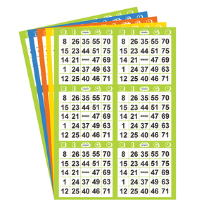 Directo de fábrica al por mayor de gama alta personalizado a todo Color impresión <span class=keywords><strong>Digital</strong></span> Multicolor 75-Ball tarjetas de <span class=keywords><strong>Bingo</strong></span> juegos de <span class=keywords><strong>bingo</strong></span> juego de papel - Product Image 3