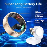 Anillo Inteligente de Acero 2025, Monitor de Actividad Física con Pantalla LED, Sueño, Frecuencia Cardíaca, Oxígeno en Sangre, Resistente al Agua 10ATM IP68, Compatible con Android e iOS