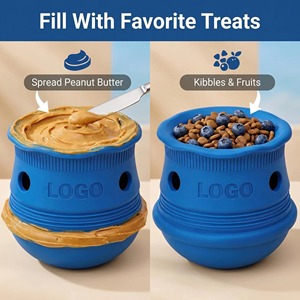 Custom Blue Interactive <b>Dog</b> Chew Toy With Food Dispenser For Medium <b>Dogs</b> Indoor Use <b>Plastic</b> Material Simple Style - Product Image 5