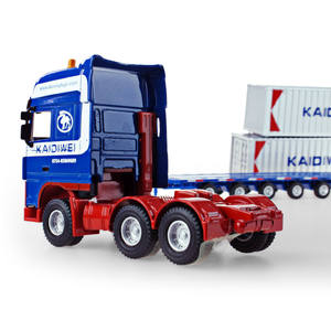 Kdw <span class=keywords><strong>1</strong></span>:50 Schaal Model Auto Laag Bed Transporteur Laag Bed Model Gegoten Vrachtwagen Model Speelgoedauto - Product Image 5