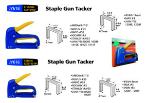 Agrafeuse manuelle professionnelle JY616 légère, pistolet à agrafes en plastique JT-21, 24, 4(5/32")-8mm(5/16") - Product Image 2