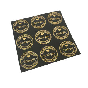 Nouveau Style Vente Chaude Hank You Autocollants Personnalisés Soutenant Ma Petite Entreprise Merci Autocollants Ronds - Product Image 6